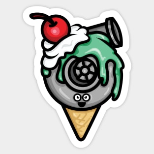 Cutest Turbo - Mint Ice Cream Sticker